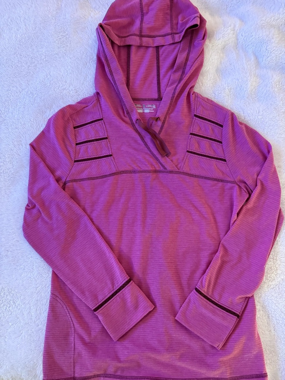 Royal Robbins Pink Hooded Pullover Size M